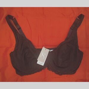 NWT Huit Paris Grand Jeu Bra Size 32E Black Lingerie French Lace GRJ-B9